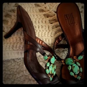 Pelle Moda slip on high heel sandle